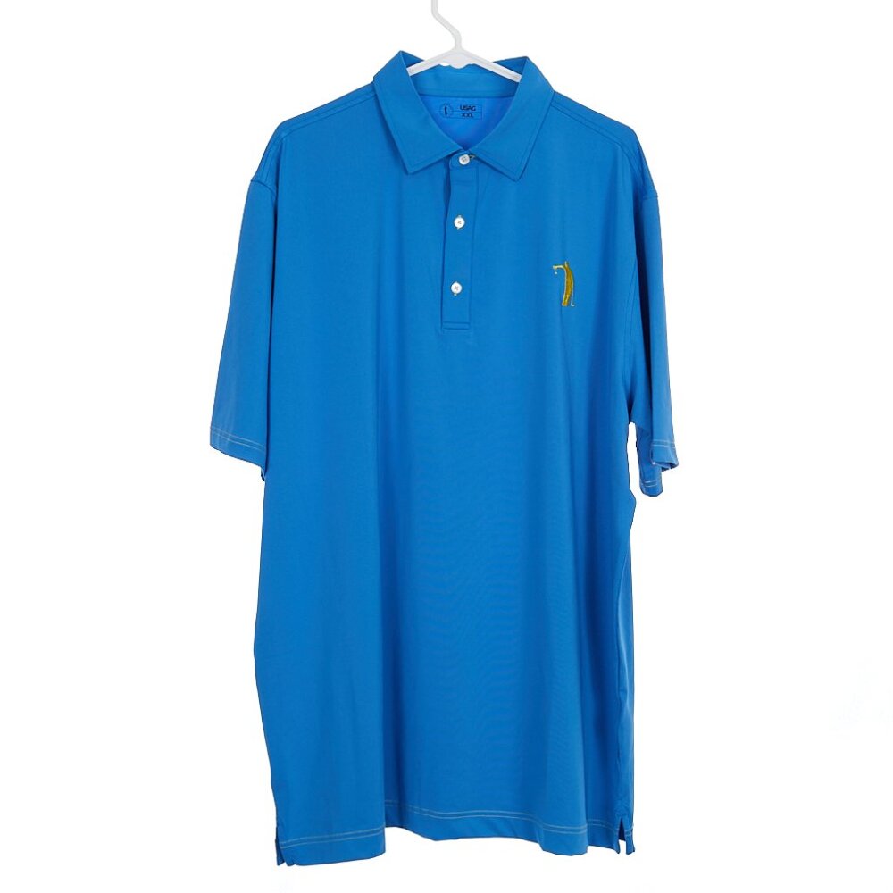 U Suck At Golf USAG Blue Polo Shirt Men's 2XL